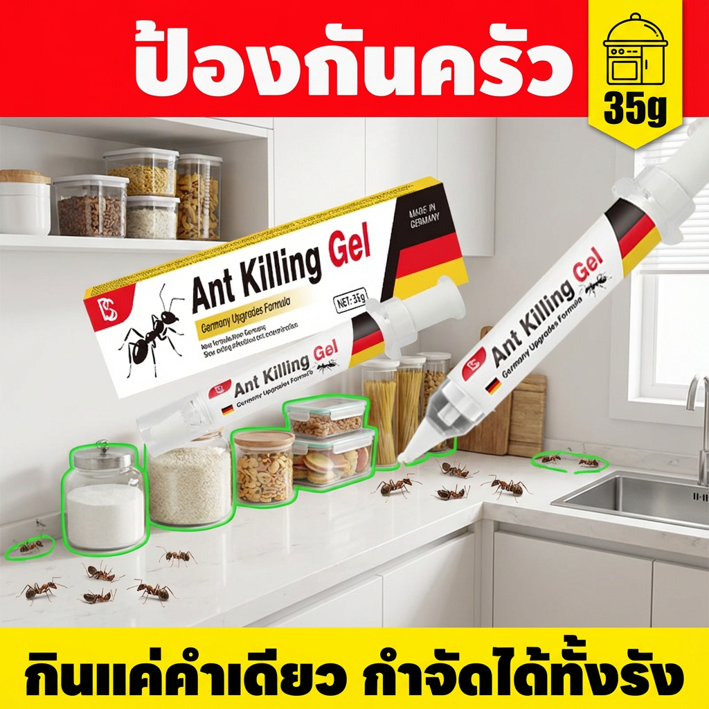 ✨ 2025 อัพเกรดใหม่ ผลลัพธ์เพิ่มขึ้นสองเท่า ✨ เจลกำจัดมด ยาฆ่ามด กำจัดมด ยากําจัดมด ที่ไหนมีมด ที่นั่นก็มีมดอยู่เต็ม เหยื่อมด ฆ่ามด
