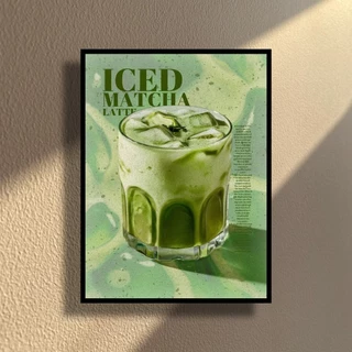 พิมพ์ผ้าใบ Matcha Wall | ศิลปะการตกแต่งผนังโปสเตอร์มัทฉะ
