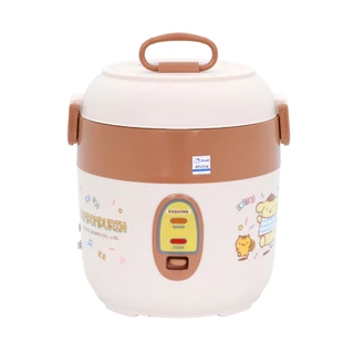 POMPOMPURIN หม้อหุงข้าวไฟฟ้า Rice Cooker 0.6 ลิตร รุ่น RC-067 กำลังไฟ 200 วัตต์ หม้อเคลือบ มี มอก. รับประกัน 1 ปี