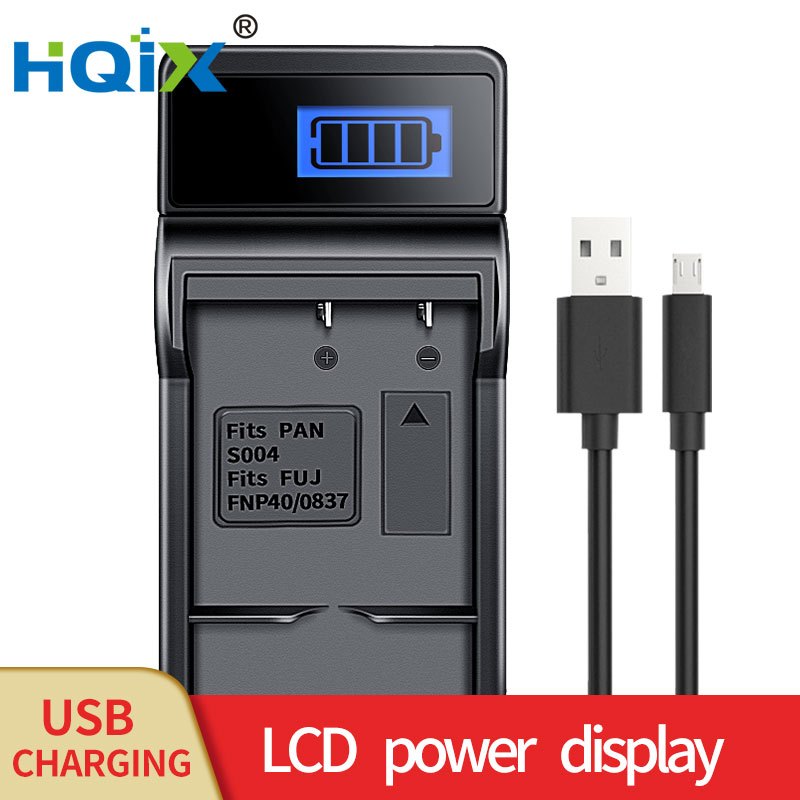 HQIX เหมาะสําหรับ Kodak Kodak Easyshare C763 กล้องดิจิตอล KLIC-7005 เครื่องชาร์จแบตเตอรี่