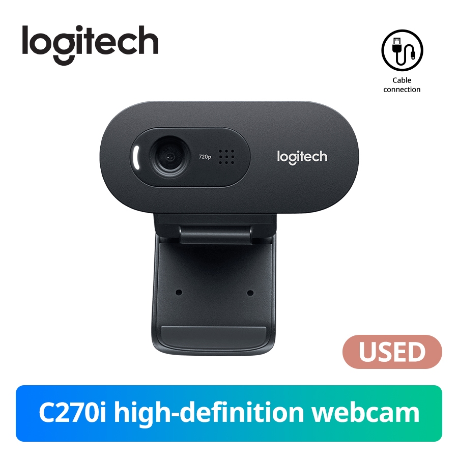 LOGITECH USEDLOGITECH HD Webcam C270/C270i พร้อม HD 720P