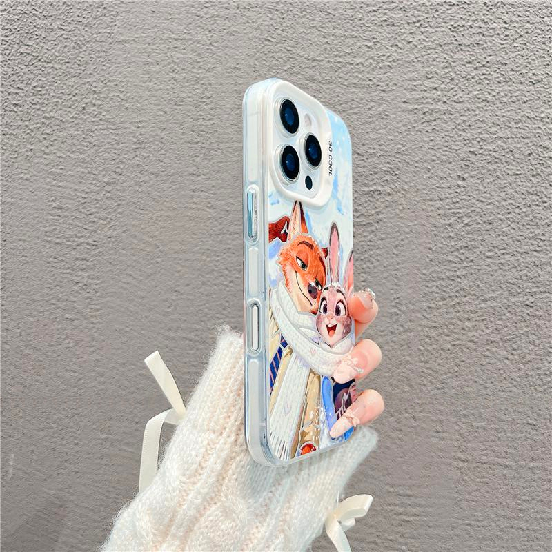 เคส OPPO Find X9 เคส OPPO Find X9 Pro เคสการ์ตูนสุดน่ารัก Zootopia Judy Nick คู่รัก กันกระแทก ขอบซิลิโคนอ่อนนุ่ม สัมผัสด้าน สำหรับผู้หญิง ผู้ชาย นักเรียน - รูปที่ 5