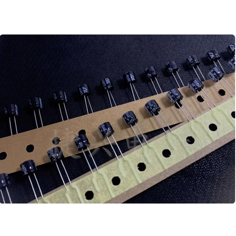 ((100) 16V100UF ยี่ห้อใหม่ CD110 เมนบอร์ดขนาดเล็ก Electrolytic Capacitor 100UF16V 6X5