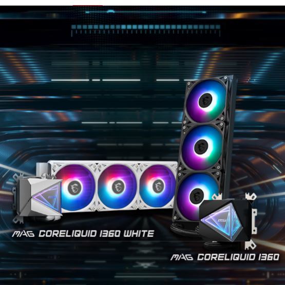 MSI AIO i360 MAG CORELIQUID CPU เครื่องทําน้ําเย็นสําหรับ LGA1700/115x/AM5/AM4