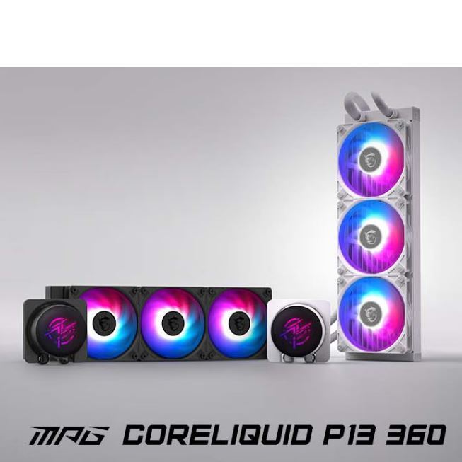 MSI AIO P13 MPG CORELIQUID CPU water cooler สําหรับ LGA1851/1700/AM5/AM4