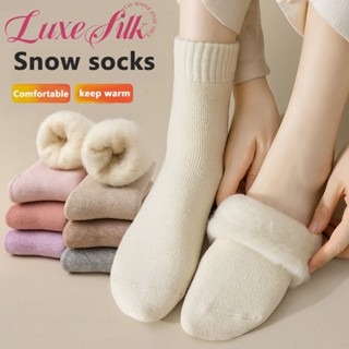 Snow Shoes Socks Very Soft อุ่นมาก-20 Degrees ไซส์ 35-44