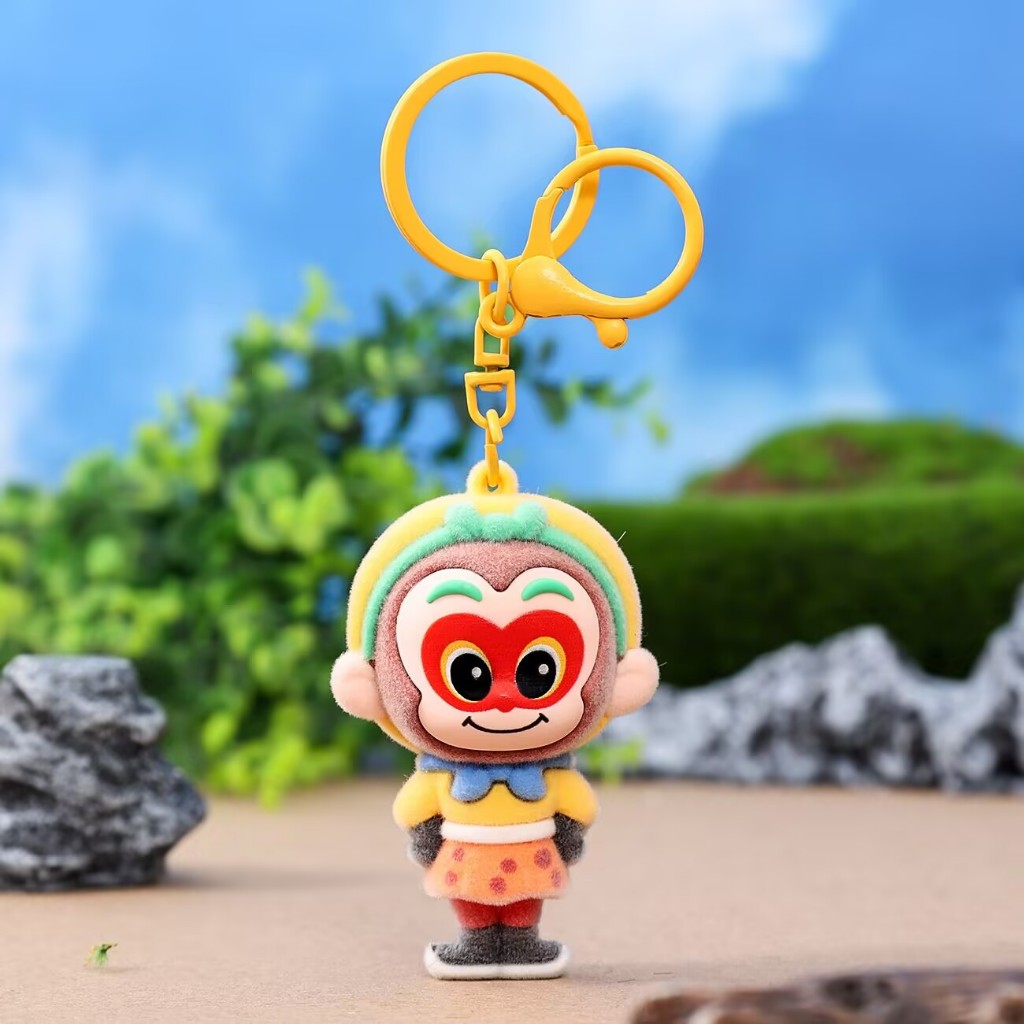 เวอร์ชั่นน่ารัก Monkey King Monkey King Journey to the West ตุ๊กตาพวงกุญแจกระเป๋าจี้ของขวัญ