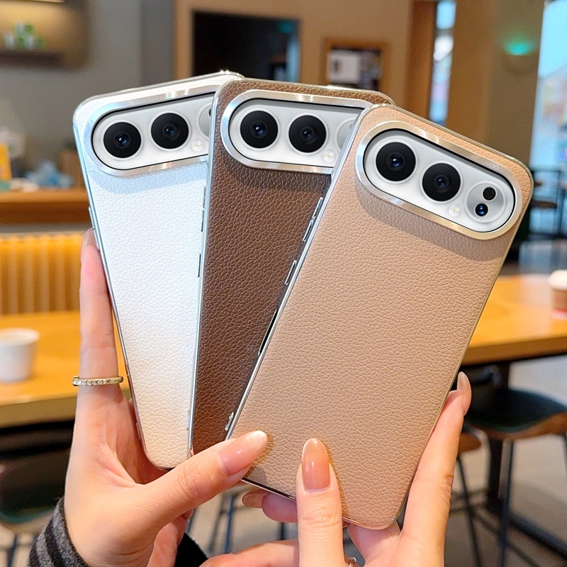 เคสโทรศัพท์แฟชั่นสําหรับ Honor 500 Pro ป้องกันลิ้นจี่รูปแบบ PC เปลือกแข็งชุบขอบกันกระแทกสําหรับ Hono
