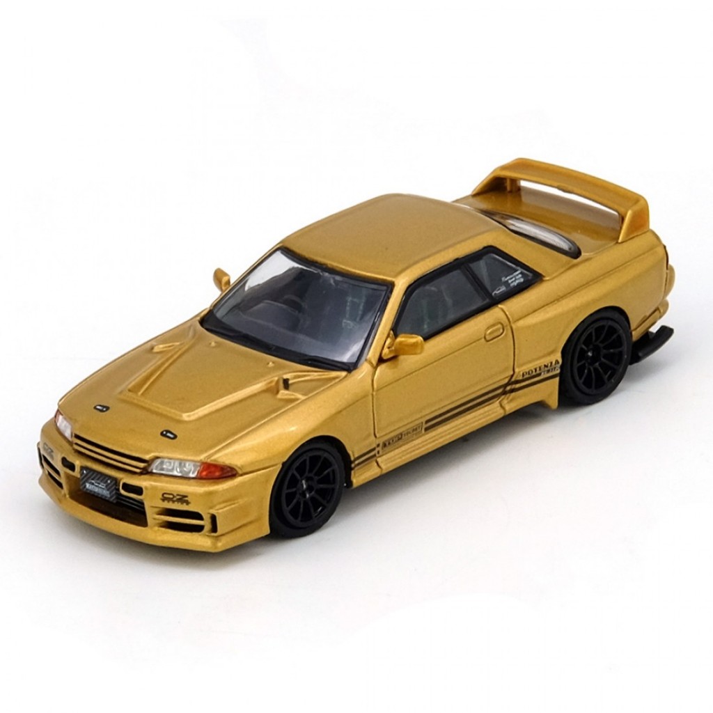 Inno64 IN64-R32TS-650R 1/64 TOP SECRET BNR32 GT-R 650R Gold Diecast Scale รถโมเดล