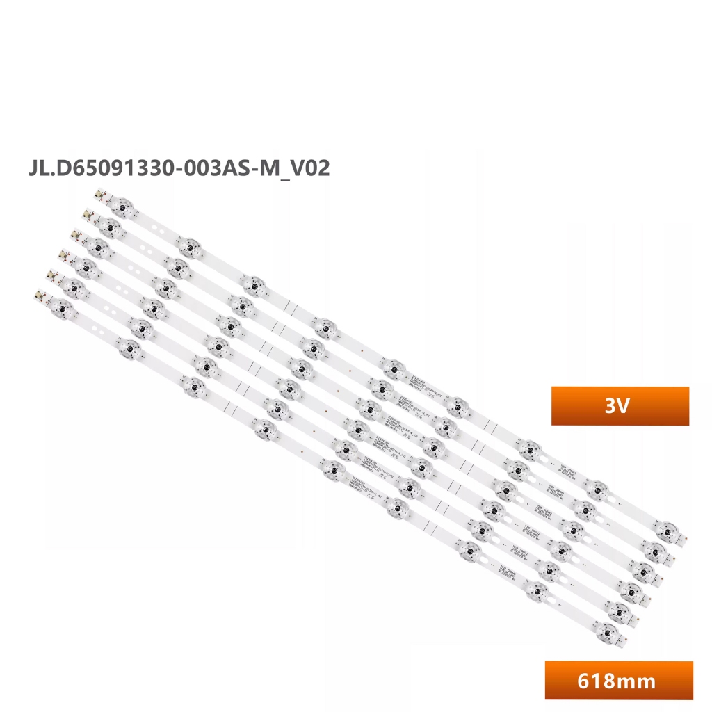 6 ชิ้น/เซ็ต led backlight strip สําหรับ Hisense 65E3DM Light Bar HD650X1U81-T0L1 JL.D65091330003AS-M