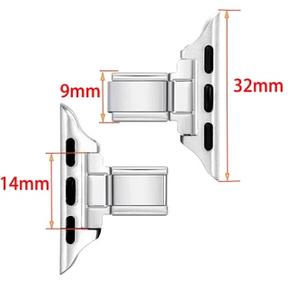 นาฬิกา Apple Mi ใหม่พร้อมขั้วต่อสร้อยข้อมือแบบโมดูลาร์อิตาลี DIY Splicing สร้อยข้อมืออุปกรณ์เสริม