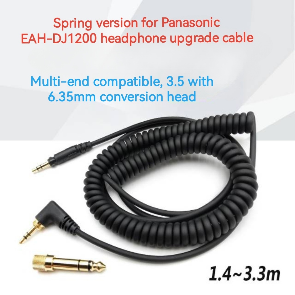 เหมาะสําหรับ Panasonic Technics EAH-DJ1200 ชุดหูฟัง DJ Monitoring Disc ฤดูใบไม้ผลิสายหูฟัง