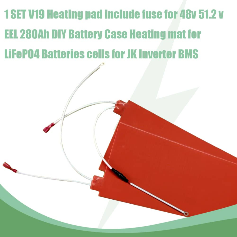 แผ่นทําความร้อนรวมฟิวส์สําหรับ 48v 51.2 v EEL 280Ah DIY แบตเตอรี่เครื่องทําความร้อนสําหรับ LiFePO4 แ