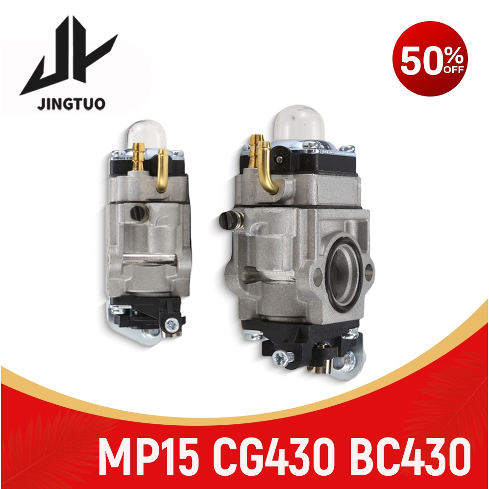MP15 CG430 BC430 คาร์บูเรเตอร์สําหรับ Walbro CG430 CG520 BC430 BC520 40-5 44-5 43cc 49cc 50cc 52cc เ