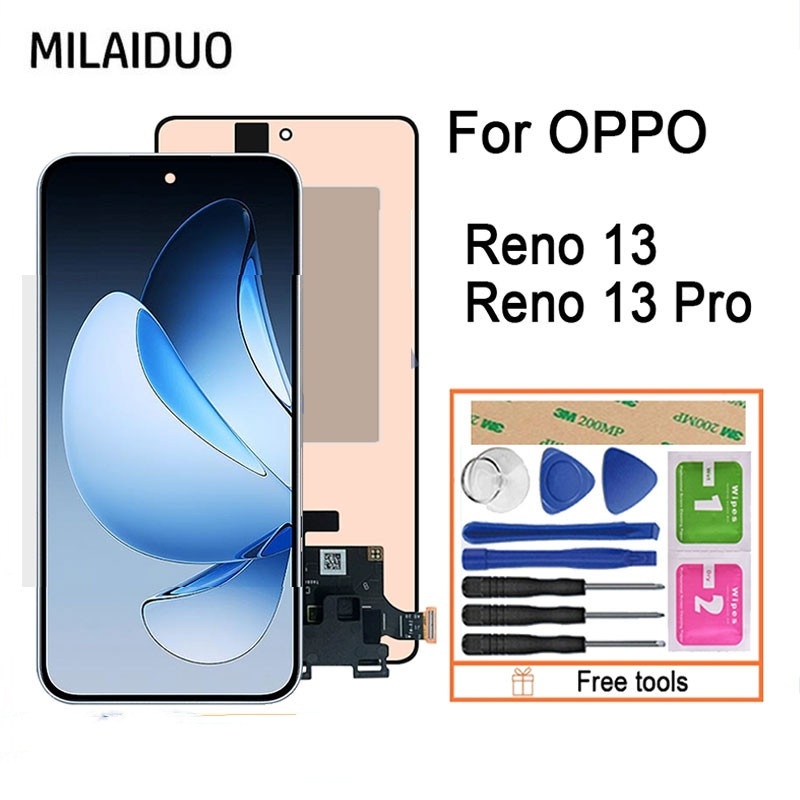 Original AMOLED/TFT LCD สําหรับ OPPO Reno 13 5G/Reno 13 Pro 5G จอแสดงผล LCD หน้าจอสัมผัสเปลี่ยน