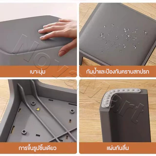 Nova เก้าอี้ พลาสติก พร้อมเบาะนุ่มสบาย รับน้ำหนักได้ 400kg Chair เก้าอี้กินข้าว