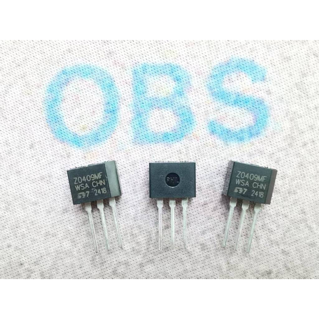 ((5 ชิ้น) ยี่ห้อใหม่ ZO409MF Z0409MF TO-202 600V/4A/0.2W ซิลิคอนควบคุมสองทาง Z0409