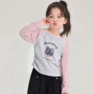SweetKids พร้อมส่งจากกทม🌸เสื้อยืดแขนยาวเด็กผู้หญิงแฟชั่น🍓เสื้อคอกลมเด็ก ลายการ์ตูนสุดน่ารัก ลำลอง แมทช์ง่าย เนื้อนุ่ม เหมาะสำหรับเด็กผู้หญิงใส่ในทุกโอกาส