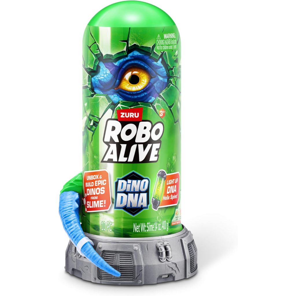 ZURU Robo Alive Dino DNA (Velocisaurus) ของเล่นไดโนเสาร์เรืองแสง เซอร์ไพรส์แกะ