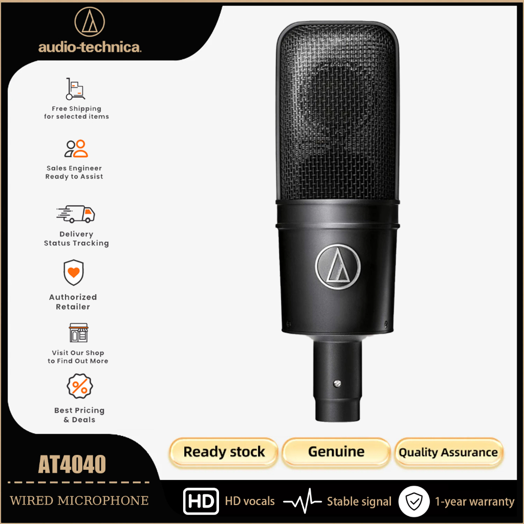 Audio-Technica AT4040 Audio-Technica Cardioid ไมโครโฟนคอนเดนเซอร์ทิศทาง