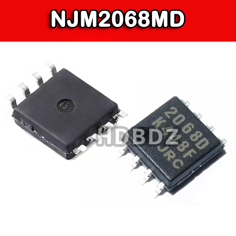 5PCS NJM2068MD SOP-8 JRC 2068D Dual Operation Amplifier Chip IC SMD