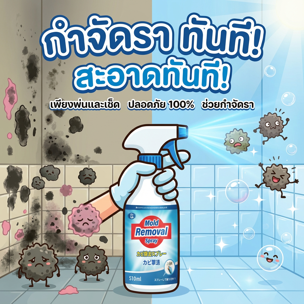 🫧1s กำจัดเชื้อรา🫧Max กำจัดเชื้อรา น้ำยาฆ่าเชื้อรา น้ำยากำจัดเชื้อรา 510ml สเปรย์กำจัดเชื้อรา สเปรย์น้ำยาขจัดเชื้อรา ฆ่าเชื้อรา ไม่ขึ้นรา10ปี