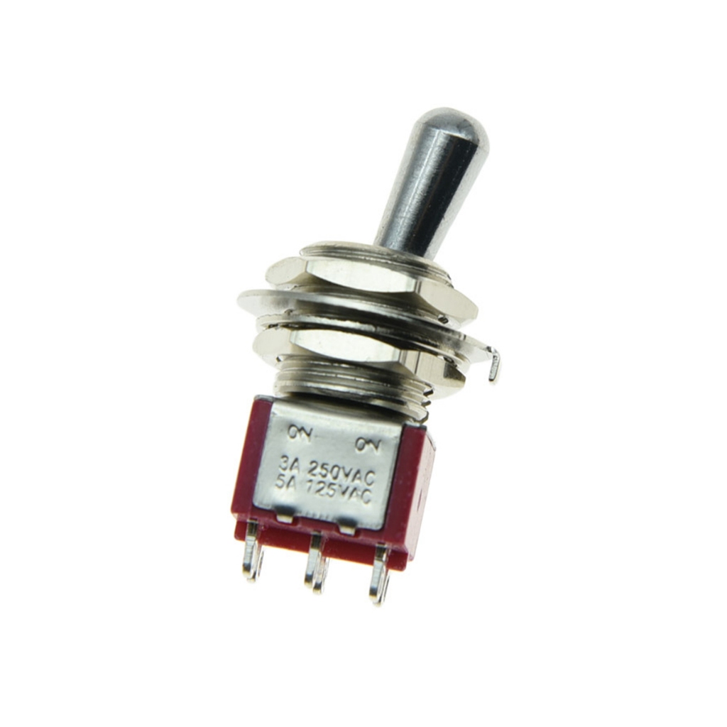 KAISH คุณภาพกีตาร์หรือ AMP Amplifier DPDT 2 Way ON Toggle Switch Sealed Fat Bat Toggle Switch