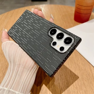 เปลือกแม่เหล็กคาร์บอนไฟเบอร์บาง S25 Ultra เข้ากันได้กับ Samsung Galaxy S22 S23 S24 S25 S26 Plus Ultra Note10 Plus 20Ultra A16 A55 A56 5G PC เปลือกแข็ง, เปลือกแม่เหล็กที่แข็งแกร่ง