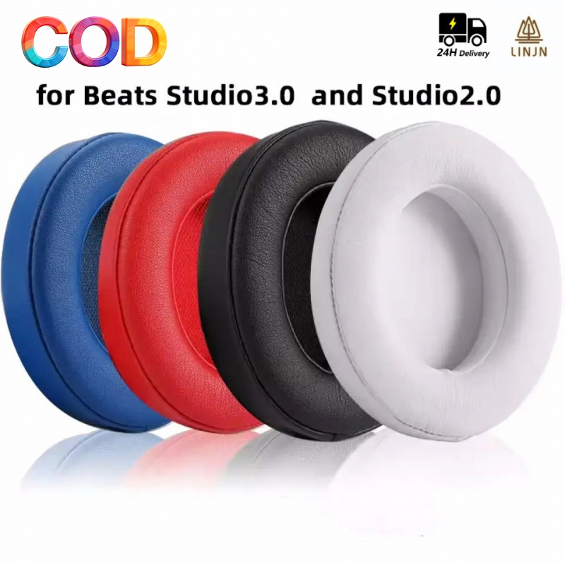 เปลี่ยนแผ่นรองหูฟังสําหรับ Beats Studio 3 2 หูฟังไร้สาย Earpads Studio3 3.0 แผ่นรองหูฟัง Earmuffs อุปกรณ์เสริม