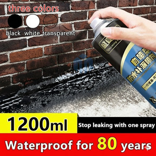 1200ml Waterproof Spray Quick Seal Flexible Rubber Coating Applicable to Various Materials roof