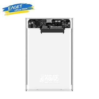EAGET E11 2.5 inch SATA SSD & HDD Enclosure Portable Transparent (5Gbps)