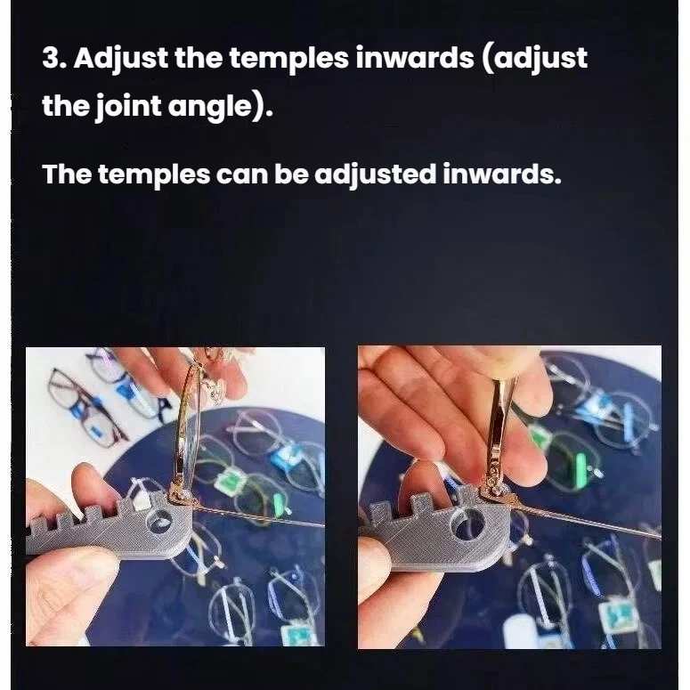 เครื่องมือดัดและปรับขาแว่นตา ตัวปรับกรอบแว่นอเนกประสงค์ ตัวปรับความโค้งของแว่นตา ตัวดัดกรอบแว่น และตัวปรับแป้นจมูกขาแว่นตา - รูปที่ 6