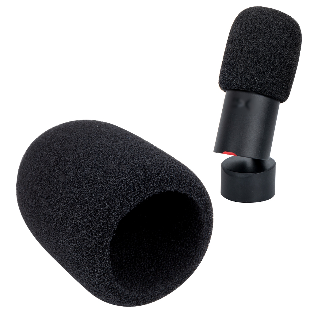 HyperX Solocast 2 ไมโครโฟน Pop Filter กระจก - ฝาครอบโฟมไมค์สําหรับเล่นเกมลดเสียงรบกวน, ฝาครอบโฟมไมค์