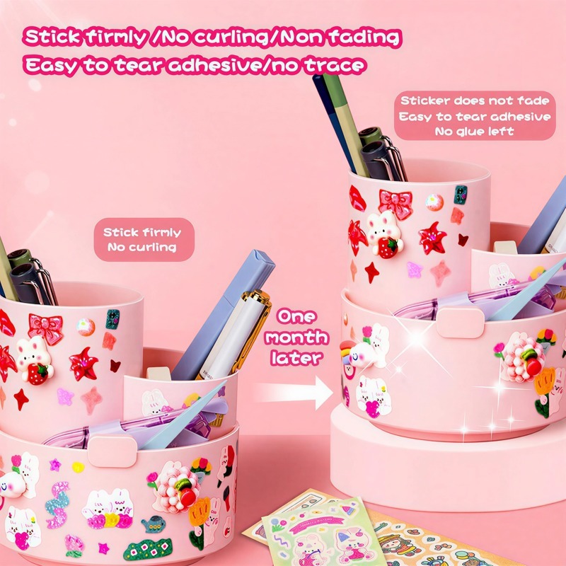 100/200สติกเกอร์การ์ตูนน่ารักสติกเกอร์การ์ตูนเกาหลีสติกเกอร์กูกะสติกเกอร์ไดอารี่ ทําเอง เหมาะสําหรับเด็กสติกเกอร์ความงามเยาวชนและผู้ใหญ่ไม่ต้องร - รูปที่ 4