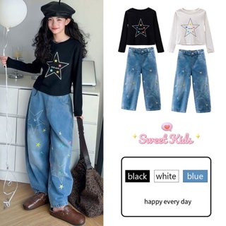 SweetKids พร้อมส่งจากกทม🌸ชุดเซ็ทเด็ก2ชิ้น🍓ชุดเสื้อยืดแขนยาว …