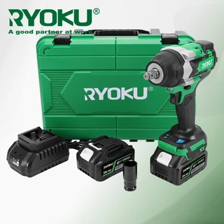 RYOKU ประแจกระแทกไร้สาย 1/2 นิ้ว มอเตอร์ไร้แปรงถ่าน แรงบิดสูง 700N.M ของแท้