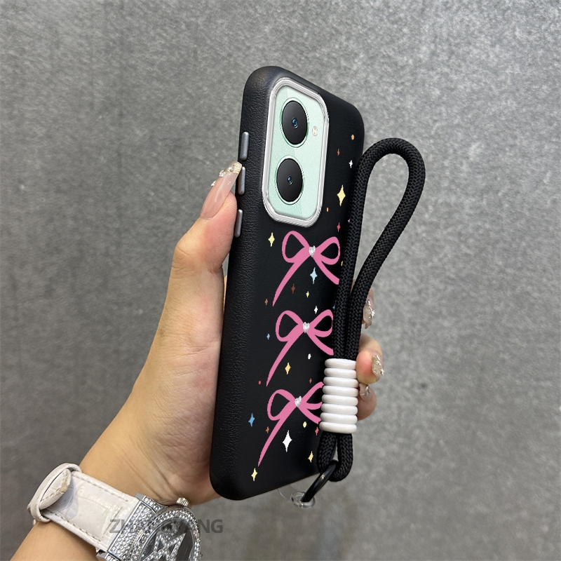 สําหรับ vivo Y36 4G Y36 5G Y27 5G Y03 Y27 4G High end หนังพื้นผิวเคสโทรศัพท์ความงามการ์ตูนโบว์ starr