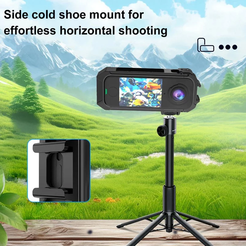 กรงพลาสติกปลดเร็วสำหรับ Insta360 X4 Air เคสกรอบป้องกันอเนกประสงค์พร้อมอุปกรณ์เสริมสำหรับติดกล้อง 360 องศาบนพีซี Plastic Frame Case thumbnail 6