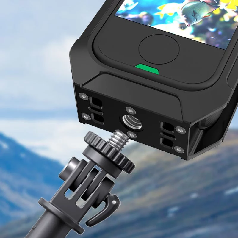 กรงพลาสติกปลดเร็วสำหรับ Insta360 X4 Air เคสกรอบป้องกันอเนกประสงค์พร้อมอุปกรณ์เสริมสำหรับติดกล้อง 360 องศาบนพีซี Plastic Frame Case thumbnail 5