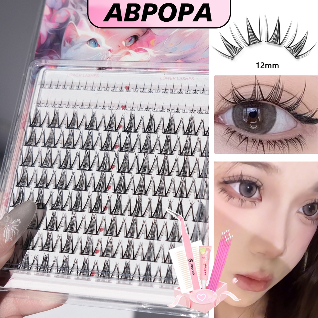 Ineyoo ขนตาปลอม Self-Adhesive Premium Fibers ดูธรรมชาติสําหรับสวมใส่ทุกวัน 10 แถว IN37