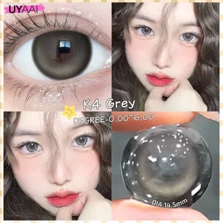 คอนแทคเลนส์ตาโต【0.00--6.00】UYAAI คอนแทคเลนส์สายตาสั้น รมีอย.Aoki Caramel สวมใส่สบาย 2ชิ้น/คู่