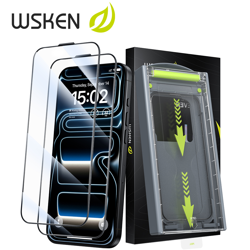 [New] WSKEN 2pcs สัมผัสได้เต็มจอ ฟิล์มกระจก for iPhone 17ProMax/16ProMax กันกระแทก ฟิลม์กันรอย ไอโฟน 17Pro 16Pro 16Plus 16 15 14 13 เอชดี ความเป็นส่วนตัว ฟิล์ม