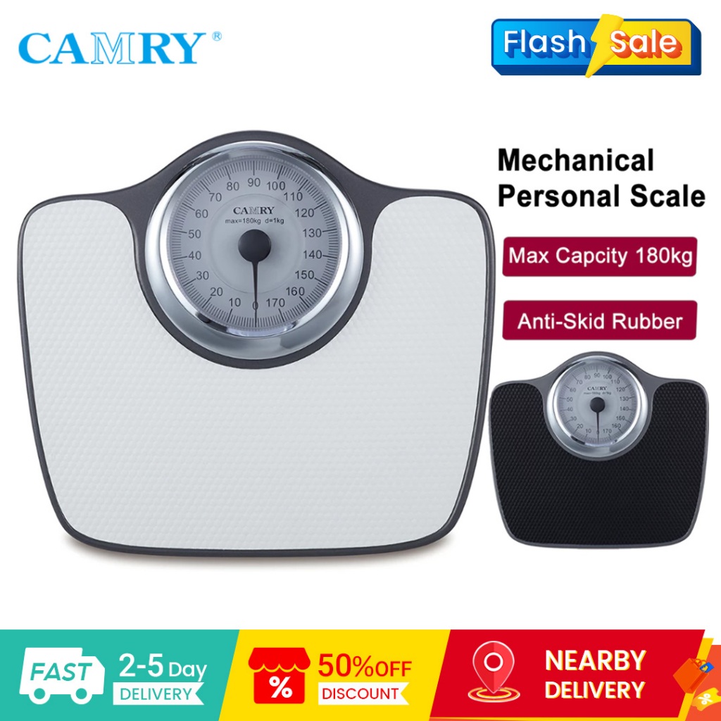 CAMRY เครื่องชั่งน้ําหนักแบบกลไกหน้าปัดขนาดใหญ่อ่านง่ายโลหะเต็มรูปแบบการออกแบบที่ปลอดภัยและไม่ลื่น