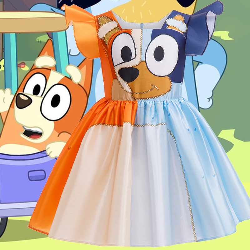 ชุดทูทู Bing Bluey ลายสุนัขสำหรับเด็ก เหมาะสำหรับงานปาร์ตี้และการแต่งตัวเล่น