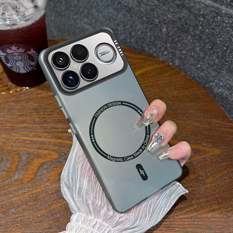 สําหรับXiaomi 15T 15 14T Pro POCO F8 Pro F8 Ultra X7 5GกรณีXiaomi Redmiหมายเหตุ15 14 Pro Plus 5G 13T Pro Mi 12T Proโทรศัพท์มือถือกรณีMatteอะคริลิคแม่เหล็กเลนส์ป้องกัน