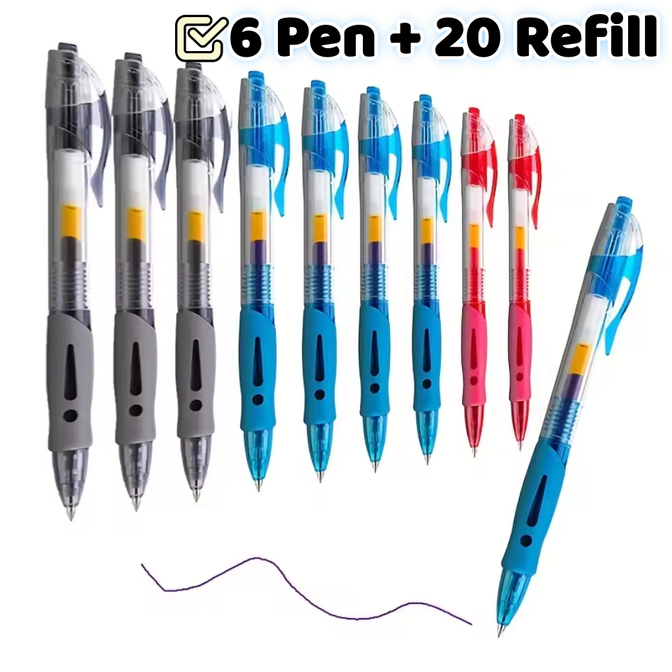 Letit | ปากกาหมึกเจล สีดํา 0.5 มม. สําหรับนักเรียน สํานักงาน โรงเรียน