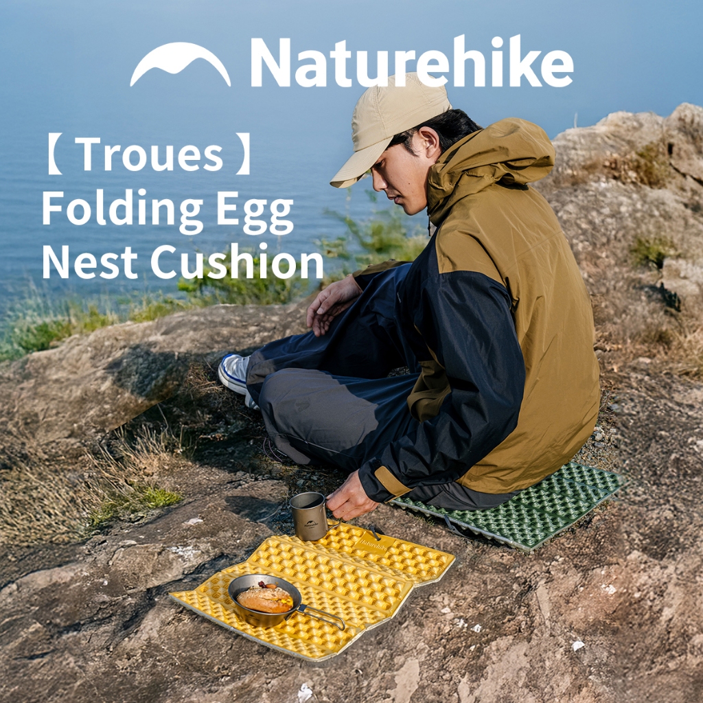 Naturehike Troues - เสื่อตั้งแคมป์โฟม IXPE พร้อมอลูมิเนียมฟอยล์ - แผ่นรองนั่งพับได้ ฉนวน กันความชื้น สําหรับกลางแจ้ง
