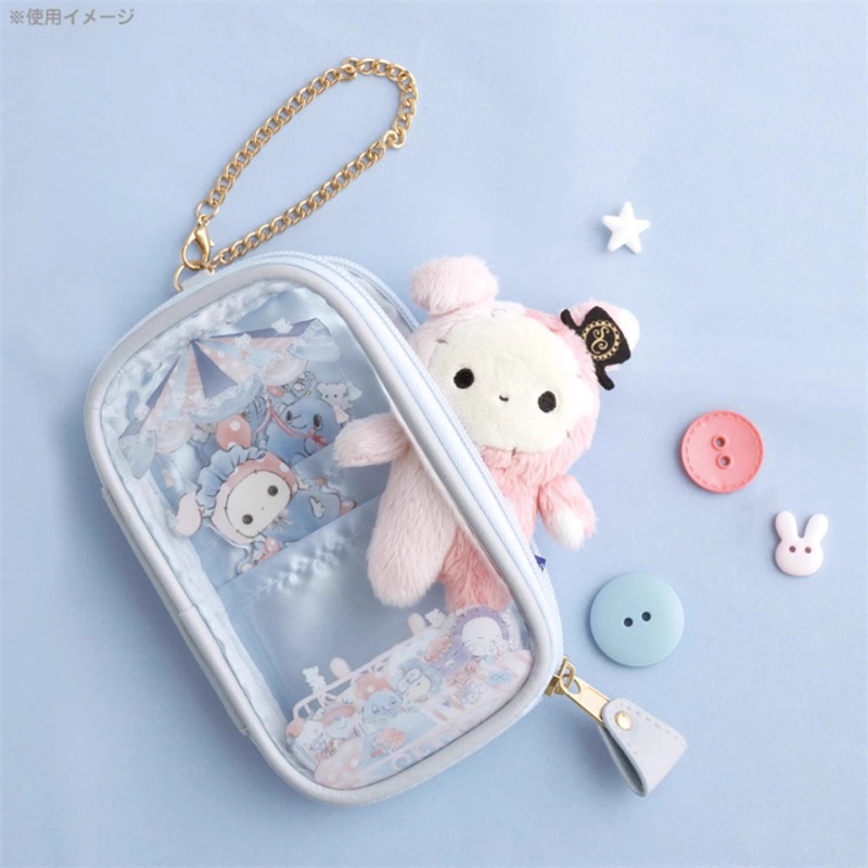 Sentimental Circus Shappo Itabag สีฟ้าใส Multi Storage กระเป๋าอะนิเมะ Kawaii ตุ๊กตาน่ารักกระเป๋าแต่งหน้า - รูปที่ 4