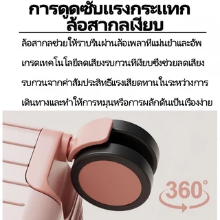 GOTURE กระเป๋าล้อลาก 14+18นิ้ว หมุนได้ 360 วัสดุ ABS+PC แข็งแรง ทนทาน น้ำหนักเบา 1แถม1!!