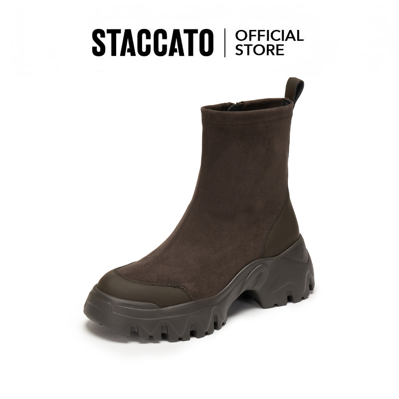 Staccato Women's Sporty Ankle Boots Platform Slimming Casual Ankle Boots EIX03